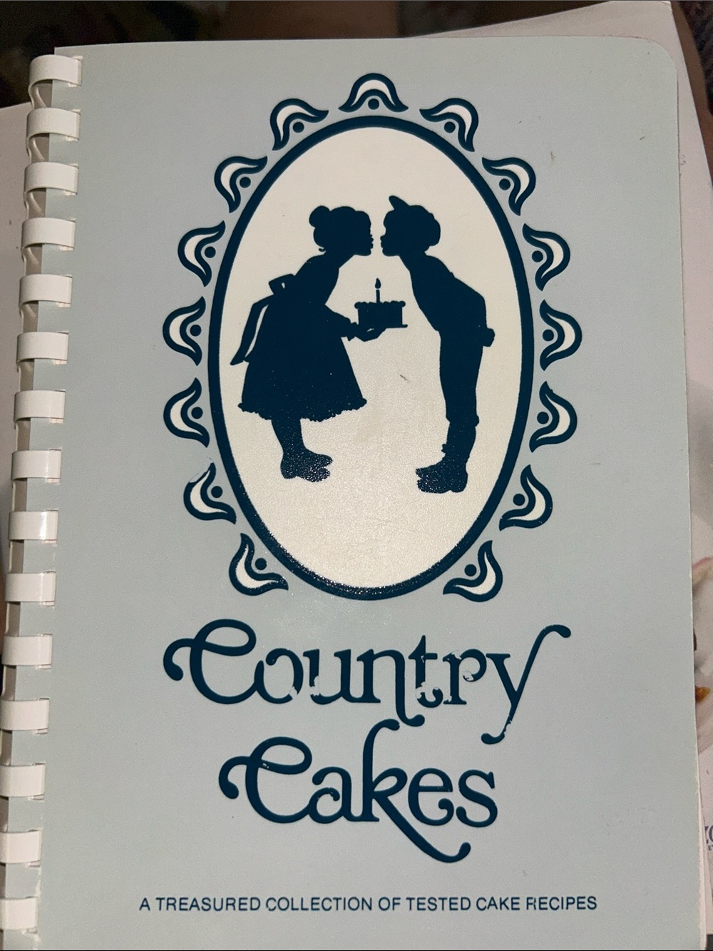 Vintage 1984- Country Cakes Cookbook - spiral bound